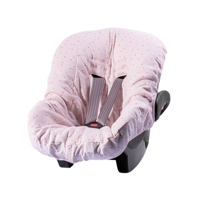 Capa para bebe conforto hug brilha estrelinha rosa