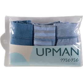 Cueca infantil boxer upman cotton kit c/3 azul