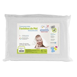 Travesseiro para bebê antissufocante favinhos lavável fibrasca