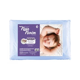 Travesseiro para bebê nasa nenem fibrasca azul